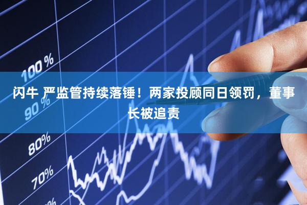闪牛 严监管持续落锤！两家投顾同日领罚，董事长被追责