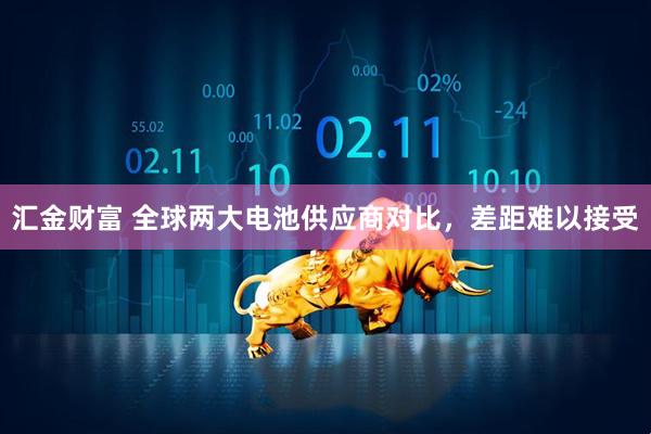 汇金财富 全球两大电池供应商对比，差距难以接受