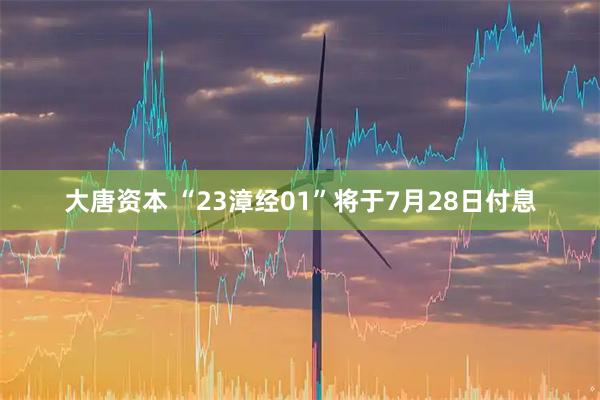 大唐资本 “23漳经01”将于7月28日付息